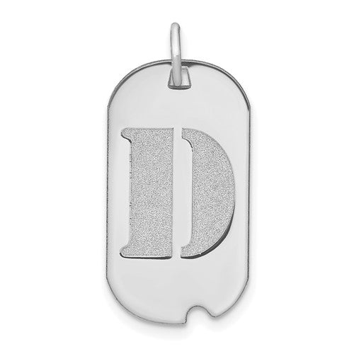 14kw-polished-letter-d-initial-dog-tag-pendant-SolomonJeweler-Wichita-KS-CustomJewelry