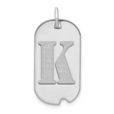 14kw-polished-letter-k-initial-dog-tag-pendant-SolomonJeweler-Wichita-KS-CustomJewelry