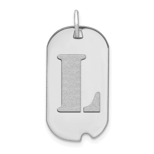 14kw-polished-letter-l-initial-dog-tag-pendant-SolomonJeweler-Wichita-KS-CustomJewelry