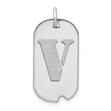 14kw-polished-letter-v-initial-dog-tag-pendant-SolomonJeweler-Wichita-KS-CustomJewelry