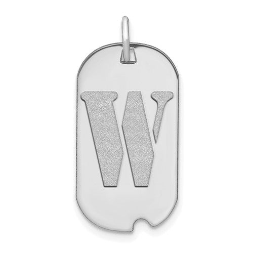 14kw-polished-letter-w-initial-dog-tag-pendant-SolomonJeweler-Wichita-KS-CustomJewelry