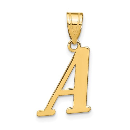 14k-polished-letter-a-initial-pendant-SolomonJeweler-Wichita-KS-CustomJewelry
