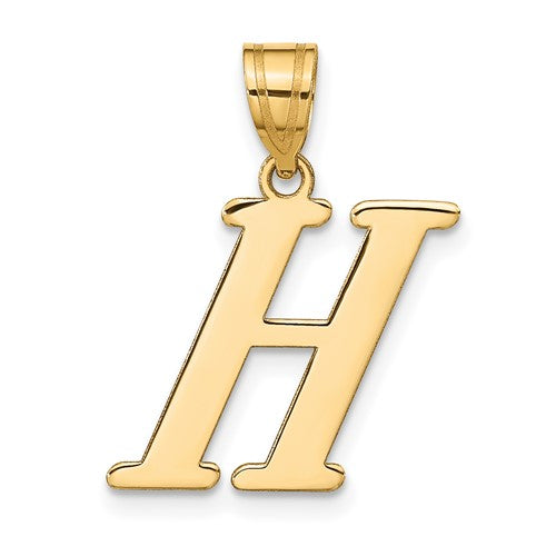 14k-polished-letter-h-initial-pendant-SolomonJeweler-Wichita-KS-CustomJewelry