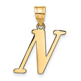 14k-polished-letter-n-initial-pendant-SolomonJeweler-Wichita-KS-CustomJewelry