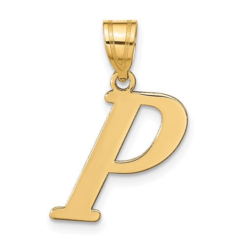 14k-polished-letter-p-initial-pendant-SolomonJeweler-Wichita-KS-CustomJewelry