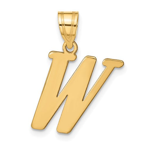 14k-polished-letter-w-initial-pendant-SolomonJeweler-Wichita-KS-CustomJewelry