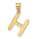 14k-polished-bubble-letter-h-initial-pendant-SolomonJeweler-Wichita-KS-CustomJewelry