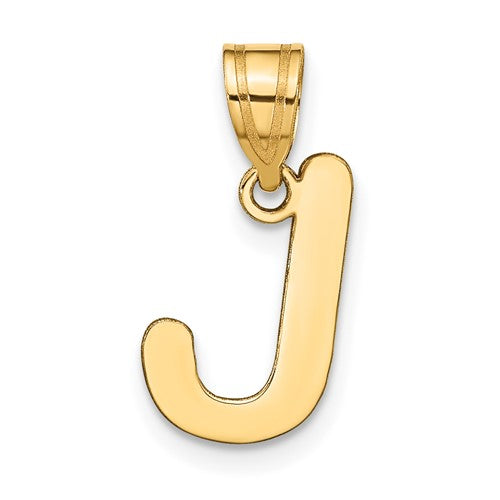 14k-polished-bubble-letter-j-initial-pendant-SolomonJeweler-Wichita-KS-CustomJewelry