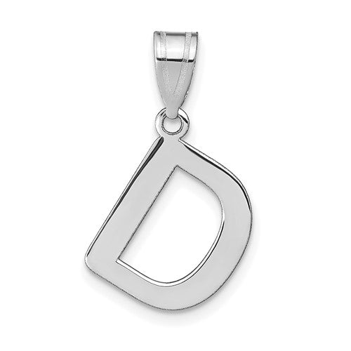 14kw-polished-bubble-letter-d-initial-pendant-SolomonJeweler-Wichita-KS-CustomJewelry
