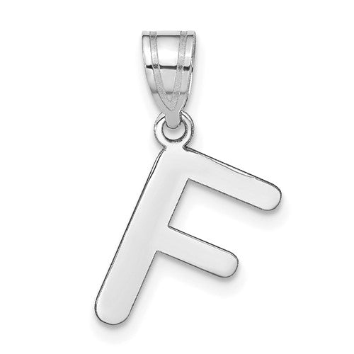 14kw-polished-bubble-letter-f-initial-pendant-SolomonJeweler-Wichita-KS-CustomJewelry