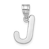 14kw-polished-bubble-letter-j-initial-pendant-SolomonJeweler-Wichita-KS-CustomJewelry