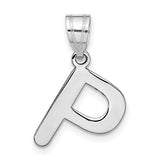14kw-polished-bubble-letter-p-initial-pendant-SolomonJeweler-Wichita-KS-CustomJewelry