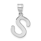 14kw-polished-bubble-letter-s-initial-pendant-SolomonJeweler-Wichita-KS-CustomJewelry