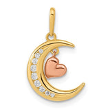 14k-two-tone-cz-moon-heart-pendant-SolomonJeweler-Wichita-KS-CustomJewelry