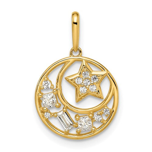 14k-cz-star-moon-pendant-SolomonJeweler-Wichita-KS-CustomJewelry