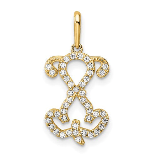 14k-polished-cz-puppy-sitting-outline-pendant-SolomonJeweler-Wichita-KS-CustomJewelry