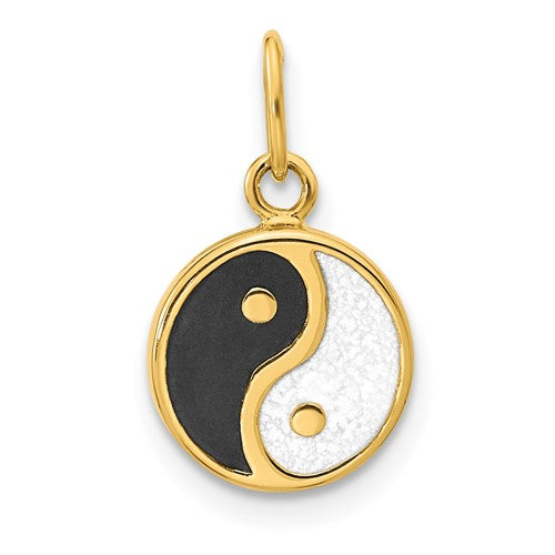 14k-polished-black-white-enamel-yin-and-yang-pendant-SolomonJeweler-Wichita-KS-CustomJewelry