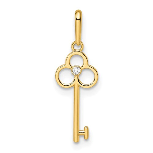 14k-cz-key-pendant-SolomonJeweler-Wichita-KS-CustomJewelry