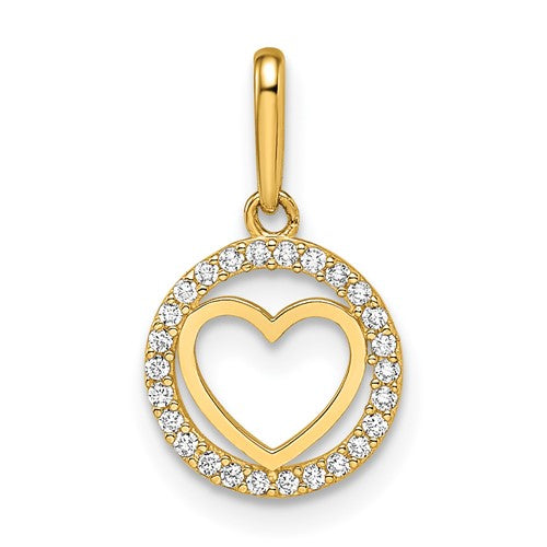 14k-cz-heart-pendant-SolomonJeweler-Wichita-KS-CustomJewelry