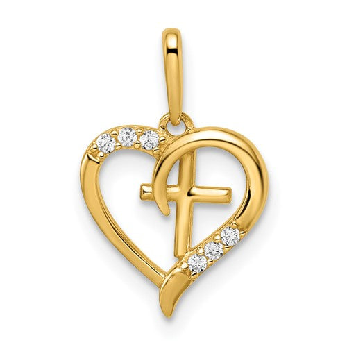 14k-cz-heart-with-cross-pendant-SolomonJeweler-Wichita-KS-CustomJewelry