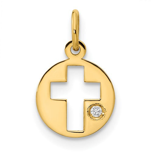 14k-polished-cz-circle-cross-pendant-SolomonJeweler-Wichita-KS-CustomJewelry