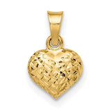 14k-polished-diamond-cut-small-puffed-heart-pendant-SolomonJeweler-Wichita-KS-CustomJewelry