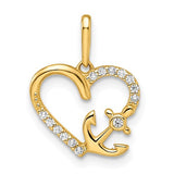 14k-cz-heart-with-anchor-pendant-SolomonJeweler-Wichita-KS-CustomJewelry