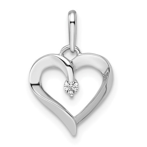 14k-white-gold-cz-heart-pendant-SolomonJeweler-Wichita-KS-CustomJewelry