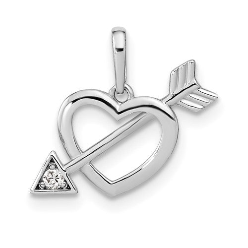 14k-white-gold-cut-out-heart-with-arrow-cz-pendant-SolomonJeweler-Wichita-KS-CustomJewelry