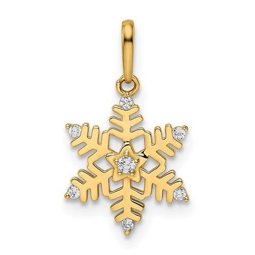 14k-cz-snowflake-pendant-SolomonJeweler-Wichita-KS-CustomJewelry