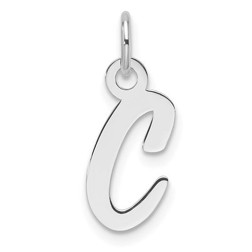 14k-white-gold-slanted-block-letter-c-initial-charm-SolomonJeweler-Wichita-KS-CustomJewelry