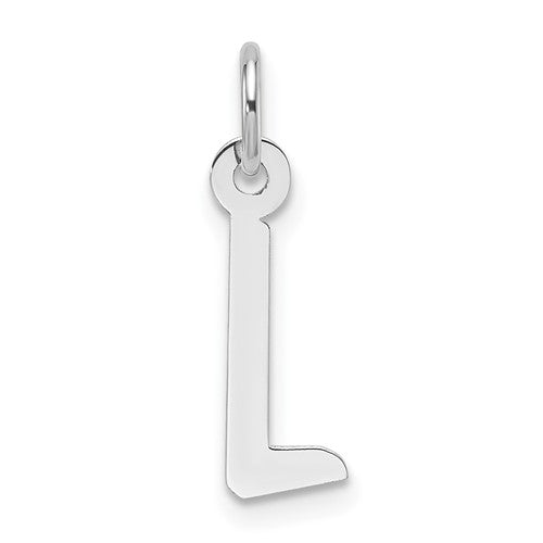 14k-white-gold-slanted-block-letter-l-initial-charm-SolomonJeweler-Wichita-KS-CustomJewelry