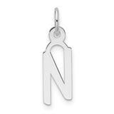 14k-white-gold-slanted-block-letter-n-initial-charm-SolomonJeweler-Wichita-KS-CustomJewelry
