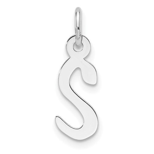 14k-white-gold-slanted-block-letter-s-initial-charm-SolomonJeweler-Wichita-KS-CustomJewelry