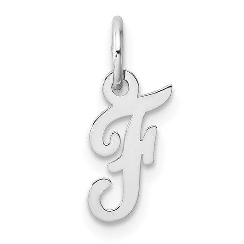 14k-white-gold-small-script-letter-f-initial-charm-SolomonJeweler-Wichita-KS-CustomJewelry