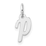 14k-white-gold-small-script-letter-p-initial-charm-SolomonJeweler-Wichita-KS-CustomJewelry