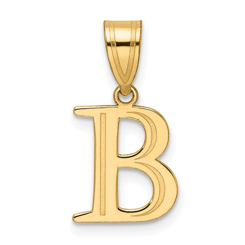 14k-polished-etched-letter-b-initial-pendant-SolomonJeweler-Wichita-KS-CustomJewelry