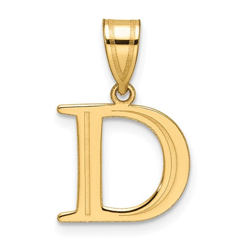 14k-polished-etched-letter-d-initial-pendant-SolomonJeweler-Wichita-KS-CustomJewelry