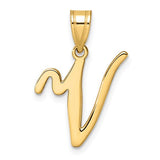 14k-script-letter-v-initial-pendant-SolomonJeweler-Wichita-KS-CustomJewelry