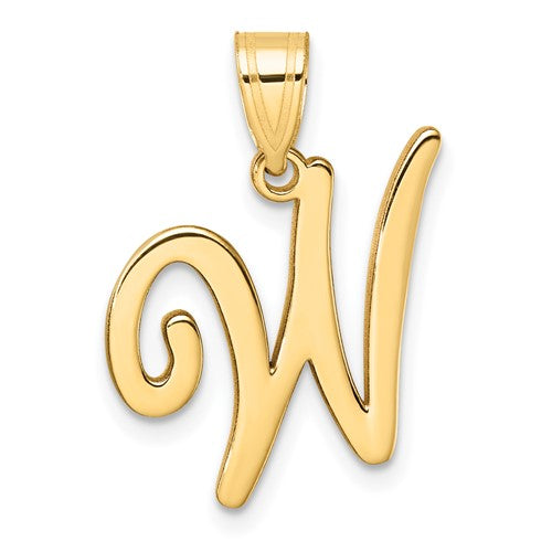 14k-script-letter-w-initial-pendant-SolomonJeweler-Wichita-KS-CustomJewelry