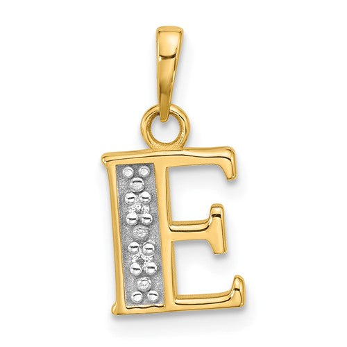 14k-with-rhodium-diamond-letter-e-initial-pendant-SolomonJeweler-Wichita-KS-CustomJewelry