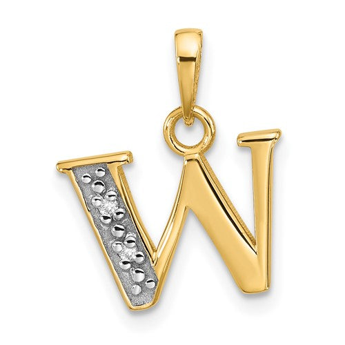 14k-with-rhodium-diamond-letter-w-initial-pendant-SolomonJeweler-Wichita-KS-CustomJewelry