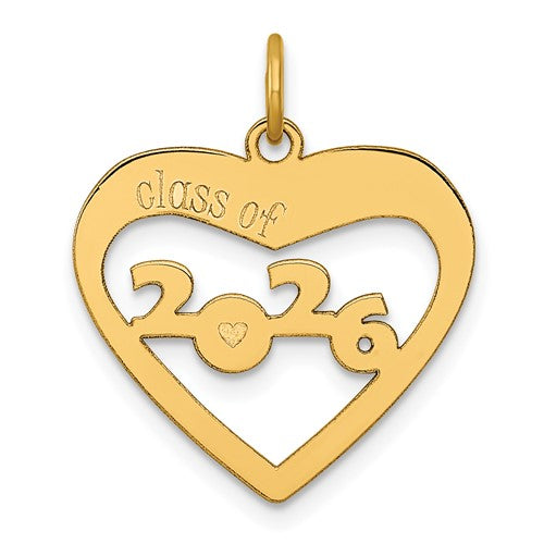 14k-polished-class-of-2026-cut-out-heart-charm-SolomonJeweler-Wichita-KS-CustomJewelry