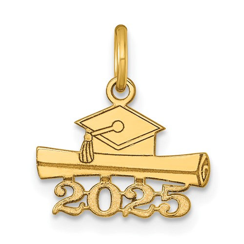 14k-2025-graduation-cap-and-diploma-charm-SolomonJeweler-Wichita-KS-CustomJewelry