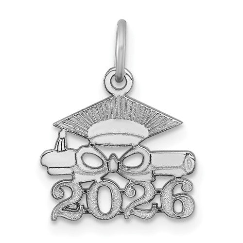 14k-white-gold-graduation-cap-and-diploma-2026-charm-SolomonJeweler-Wichita-KS-CustomJewelry