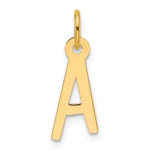 14k-slanted-block-letter-a-initial-charm-SolomonJeweler-Wichita-KS-CustomJewelry