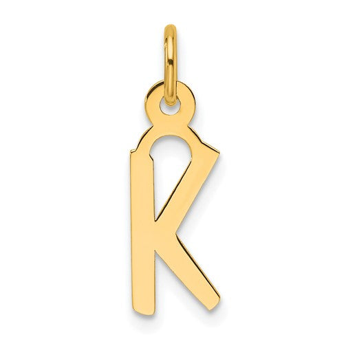 14k-slanted-block-letter-k-initial-charm-SolomonJeweler-Wichita-KS-CustomJewelry