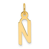 14k-slanted-block-letter-n-initial-charm-SolomonJeweler-Wichita-KS-CustomJewelry