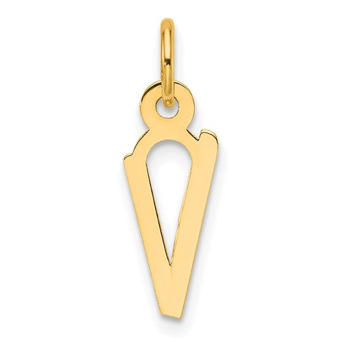 14k-slanted-block-letter-v-initial-charm-SolomonJeweler-Wichita-KS-CustomJewelry