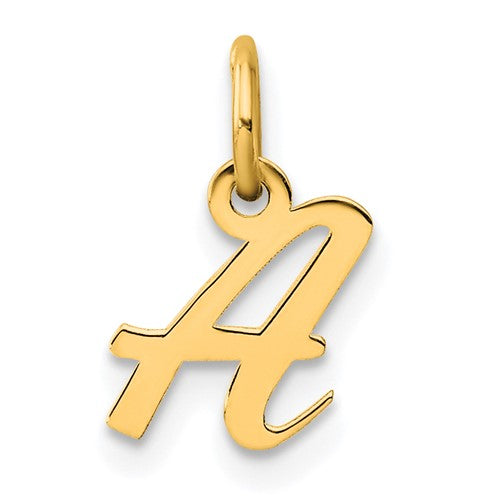 14k-small-script-letter-a-initial-charm-SolomonJeweler-Wichita-KS-CustomJewelry